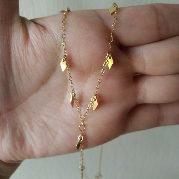 Choker style necklace with diamond♦ shaped accents - Picture 5 of 11